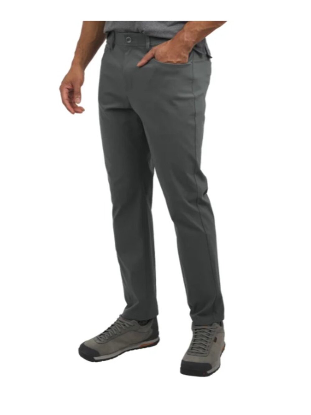 Weatherproof Vintage Men's Tech Pant Straight Fit Gray Size 40x32